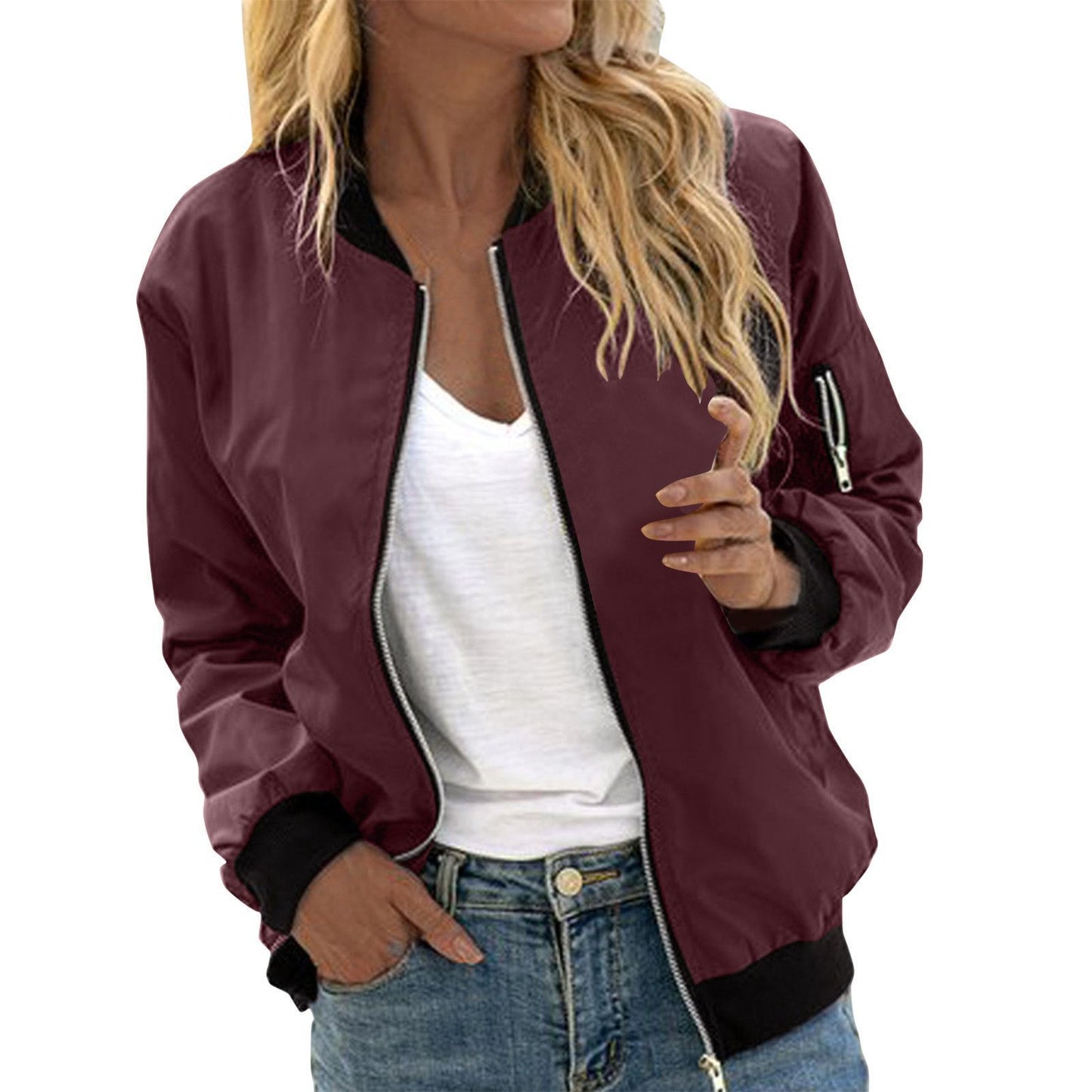 Veste Baseball Zippée