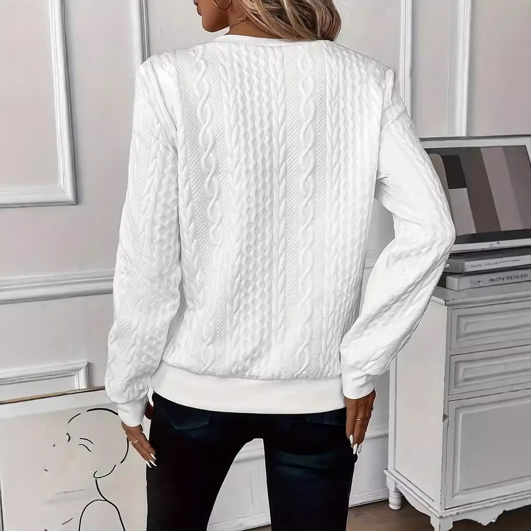 Sweater Zippé à Manches Courtes