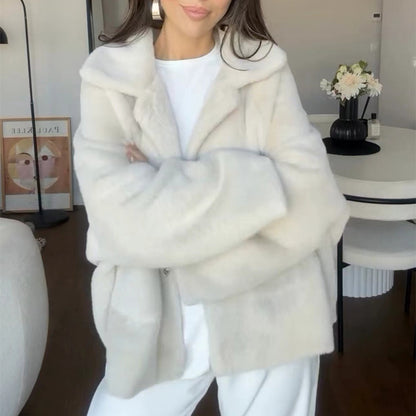 Manteau Furry Élégant